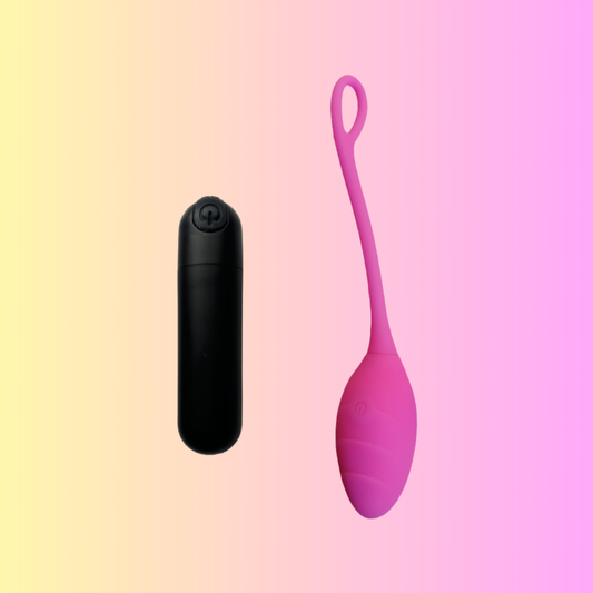 Red leather massage vibrator.