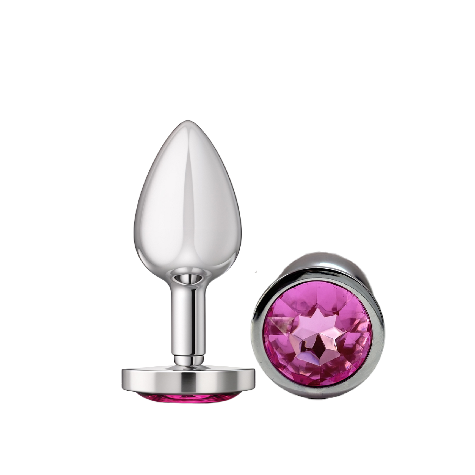 Heartease - Round Shaped Jewelled Metal Plug Small - Lovesy